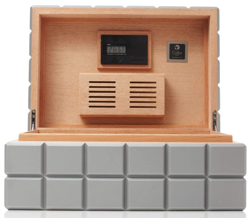 Colibri Heritage Cigar Humidor Gray