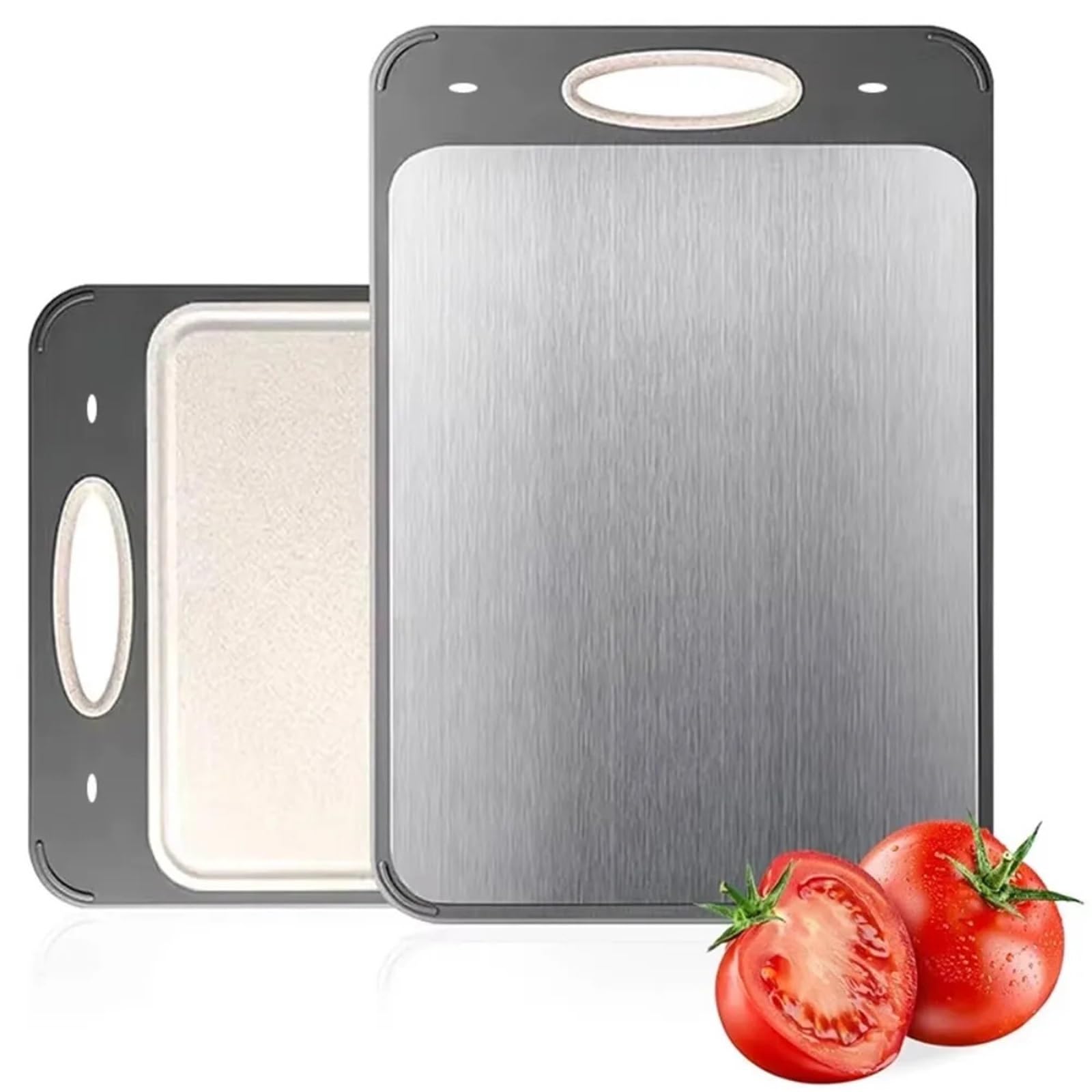 Tagliere Acciaio Inox Pannello antiscivolo spesso su entrambi i lati