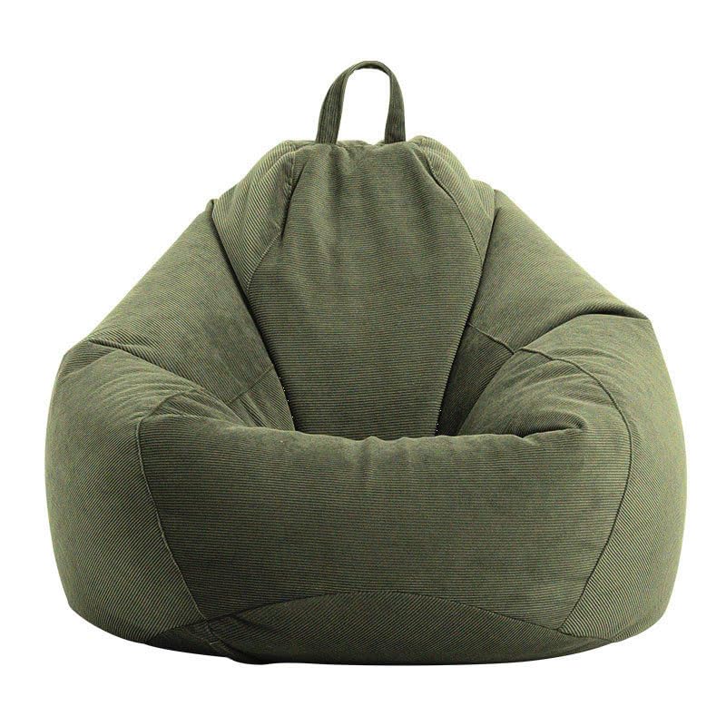 UGEFKMQ Puff Sofás Cubiertapuf De Interior De Tela De Pana Suave, Cojín De Suelo Lavable para Interior, Taburete De Descanso para Asiento, Sillón Relajante (Sin Relleno),Verde,100Cm*120Cm