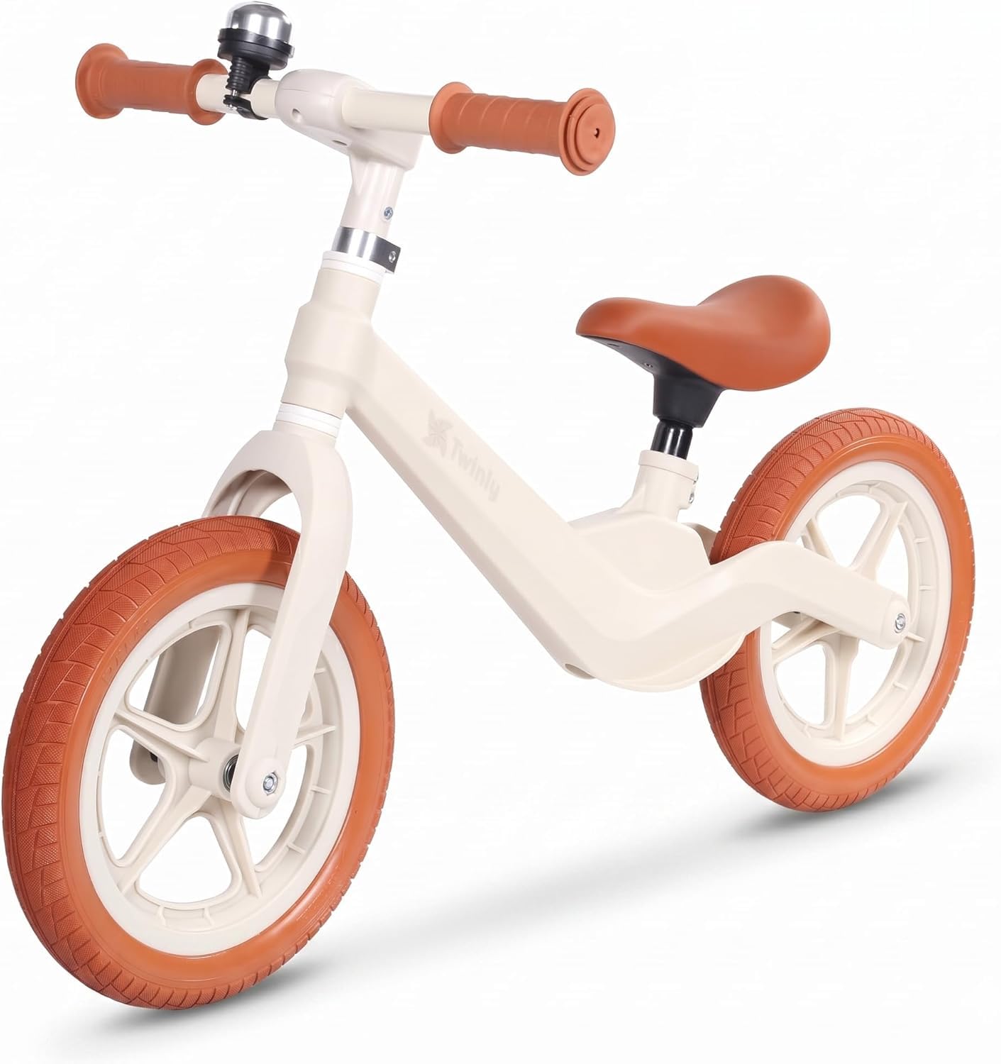 Twinly winly Breeze Kids Balance Bike 2–7 Years, Ultra-Light 2 kg (Beige)