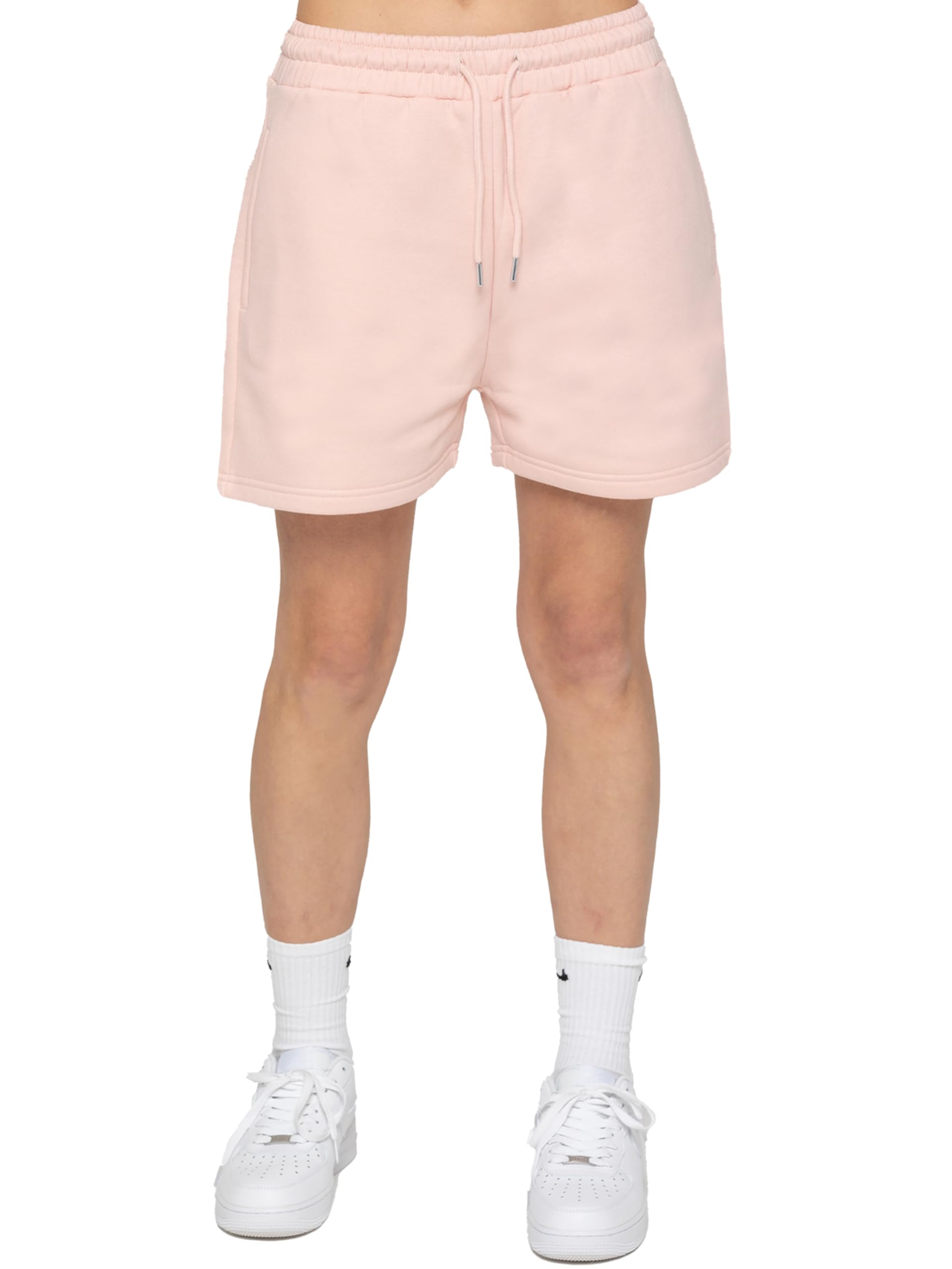 989Zé Enzo Women's Peach Fleece Lined Shorts Soft Running Gym Loungewear Sweat Shorts Pants (Uk, Alpha, S, Regular, Regular, )