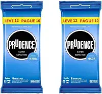 Preservativos Prudence Extra Fina Sensação De Não Usar Nada 24 Camisinhas