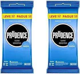Preservativos Prudence Extra Fina Sensação De Não Usar Nada 24 Camisinhas