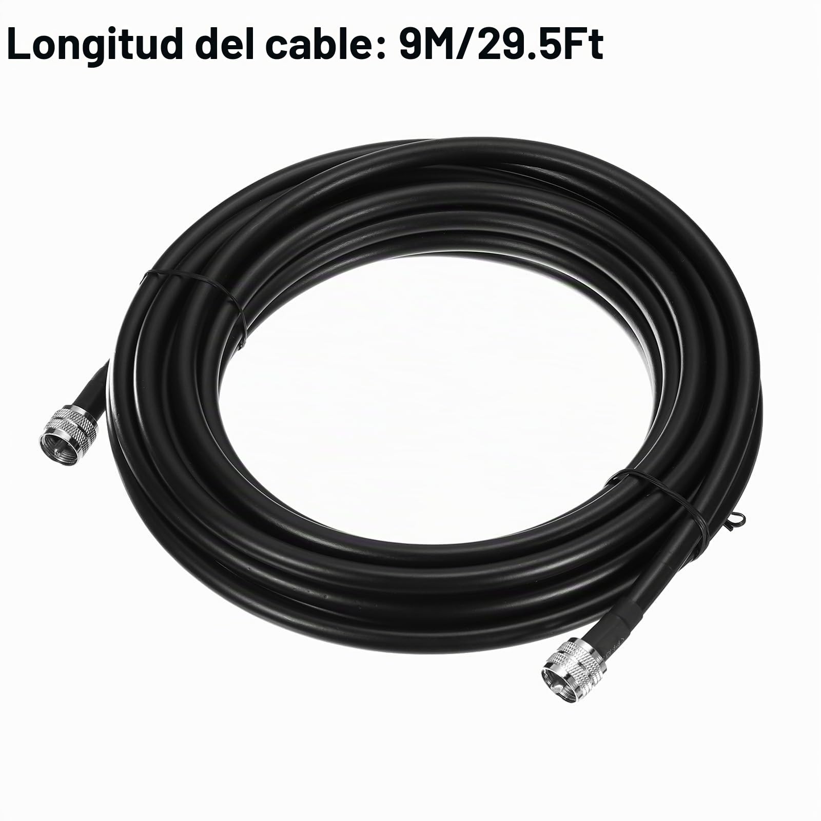 QUARKZMAN UHF Macho PL-259 a UHF Macho PL-259 Baja Pérdida RG213 Coaxial Puente Cable 9M/29.5Pies