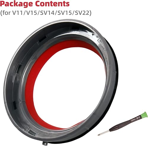 Miniatura 2 de Anillo de Sellado Fijo de Repuesto para la Parte Superior del Contenedor de Polvo para Aspiradora Dyson V11 V15 SV14 SV15 SV22 Conjunto de Accesorios