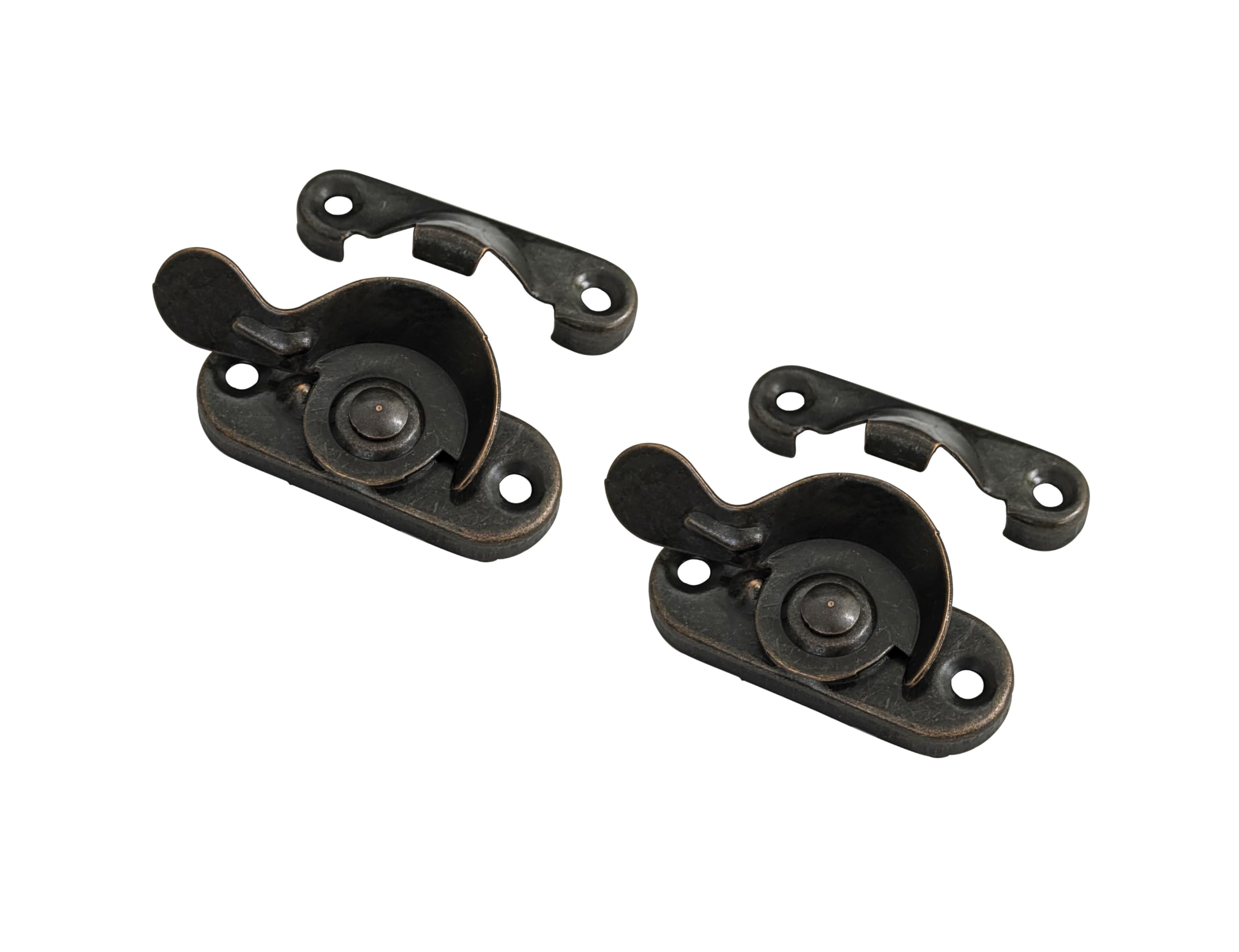 Verrou de fenêtre acier QCAA 6,3 cm lot de 2 loquets robustes avec vis de montage incluses