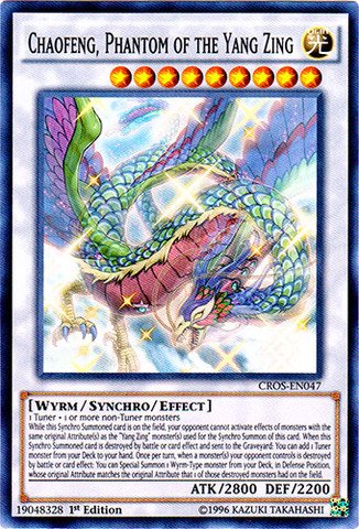 YU-GI-OH! - Chaofeng, Phantom of The Yang Zing (CROS-EN047) - Crossed Souls - 1st Edition - Super Rare