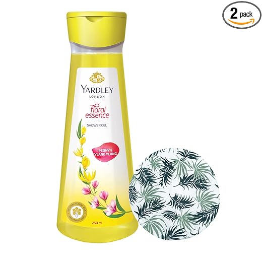 Yardley London Floral Essence Shower Gel, Peony & Ylang Ylang, Body Wash (250 ml) With Shower Cap at Rs. 146