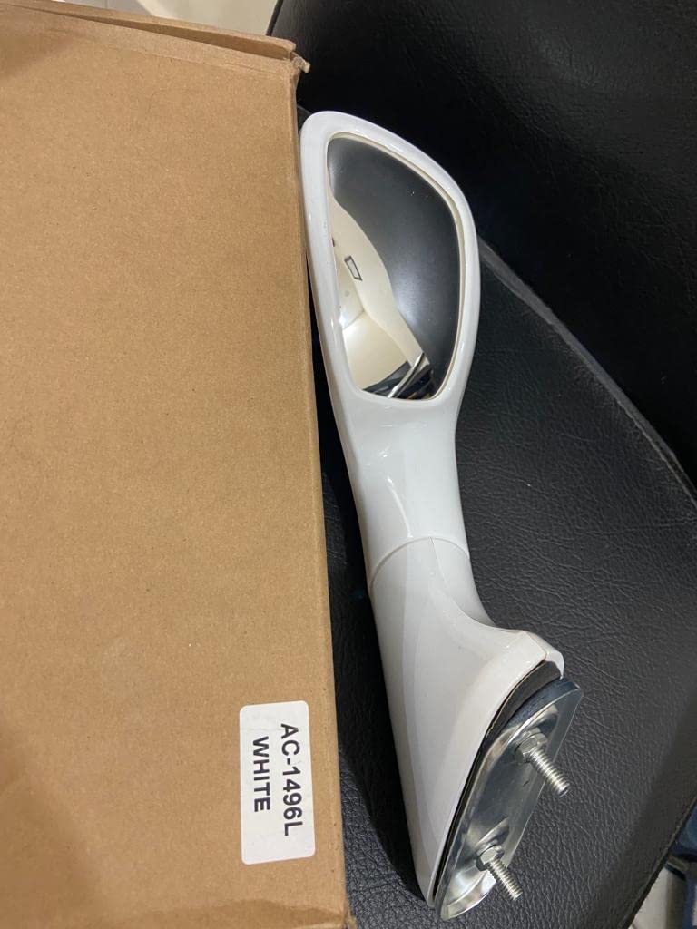 CarOxygen - Car Bonnet Fender Left Side Mirror Wide Angle View Compatible With Toyota Fortuner New - White-image-26