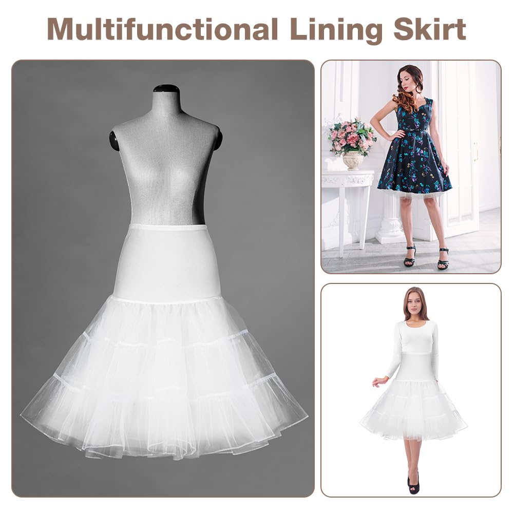 Petticoat Retro Reifrock, 50er Jahre Vintage tüllroc, Damen Unterrock Kurz Tüll-Unterrock Ballettrock für Wedding Bridal Abschlussball Abend Rockabilly