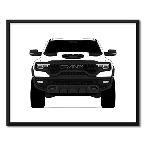 CUSTOMIZABLE COLOR Ram 1500 TRX (2021-Present) 5th Generation Inspired Poster Print Wall Art Decor Handmade (Unframed)