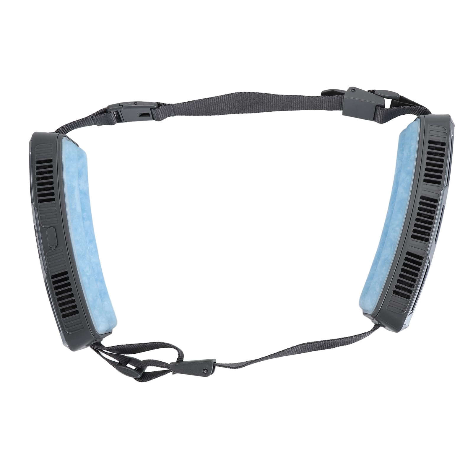 Ventilador de Cintura Portátil Enfriamiento Eficiente para Actividades Al Aire Libre con Ventilaciones de Gran Angular y 3 Velocidades de Aire Ideal para el Trabajo de Verano (Gris oscuro)