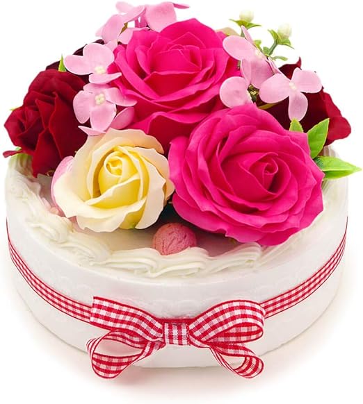 Amazon 電報屋のエクスメール フレグランスソープフラワー フラワーデコレーションケーキ フランボワーズ 電報なし 花束 シャボンフラワー 造花 オンライン通販 Amazon 電報屋のエクスメール フレグランスソープフラワー フラワーデコレーションケーキ フランボワーズ 電報なし 花束 シャボンフラワー 造花 オンライン通販