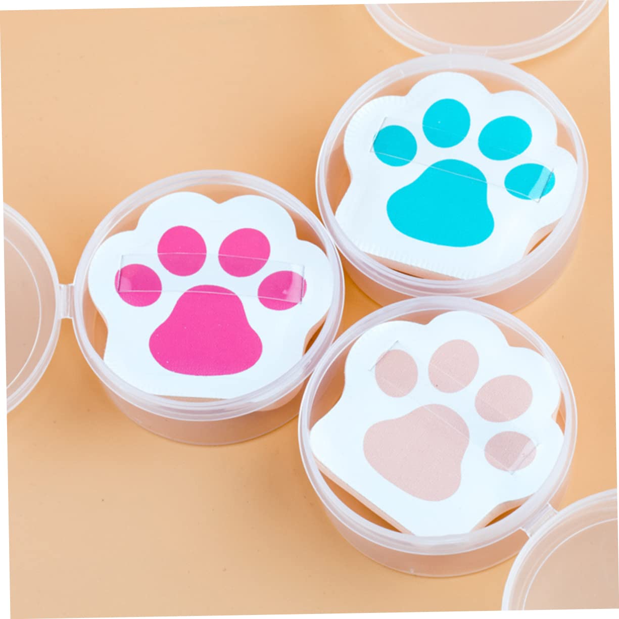 LIFKOME 3pcs Claw Shape Makeup Puff Powder Puff for Cosmetics Supplies Blending Applicator