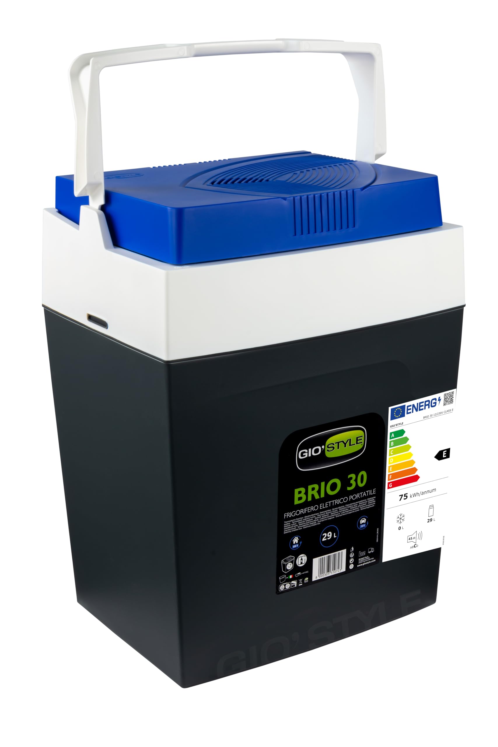 Frigo Portatile Brio 30 GioStyle: 29 Litri, Doppia Alimentazione 230V/12V, Per Auto E Casa