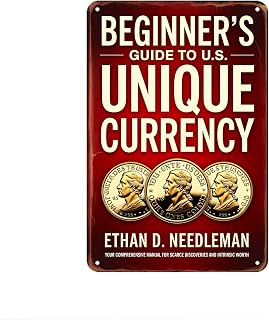 Coin Collecting Tin Sign Beginner Unique Currency Wall Decor (8X12 IN)