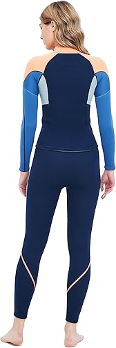 Miniatura 3 de Camiseta y pantalones de neopreno para mujer, chaqueta y pantalones de neopreno de 0.079 pulgadas para deportes acuáticos, buceo, surf, natación en