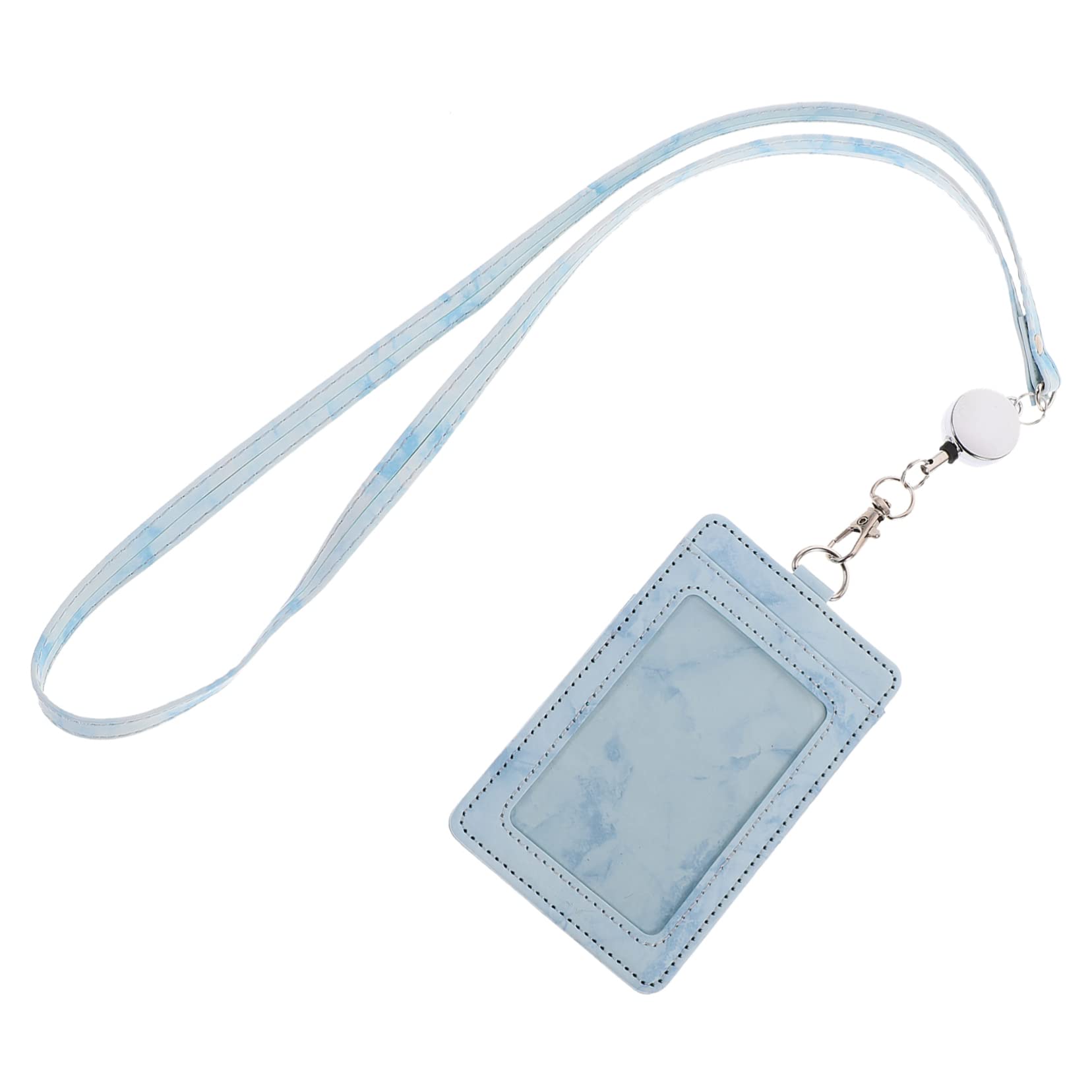 Operitacx 5sätze Marble-muster Ausweishülle Mit Lanyard Wasserdichter Id-kartenhalter Für Schule Büro Und Veranstaltungen Praktischer Sicherer Schutz Für Namensschilder Und Ausweise