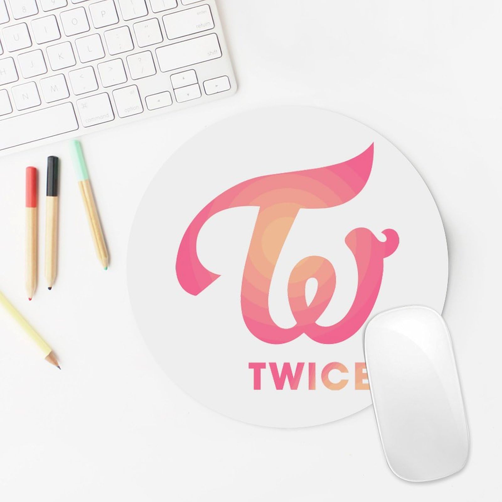 Amazon.co.jp: マウスパッド 丸型 Twice トゥワイス ゲーミングマウス