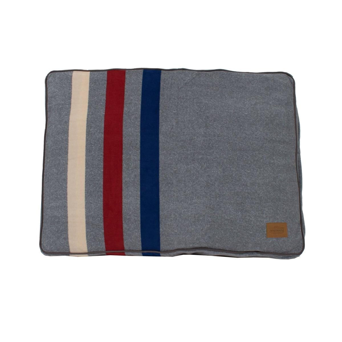 Pendleton Fleece Napper Dog Bed - Cabin Stripe Gray L