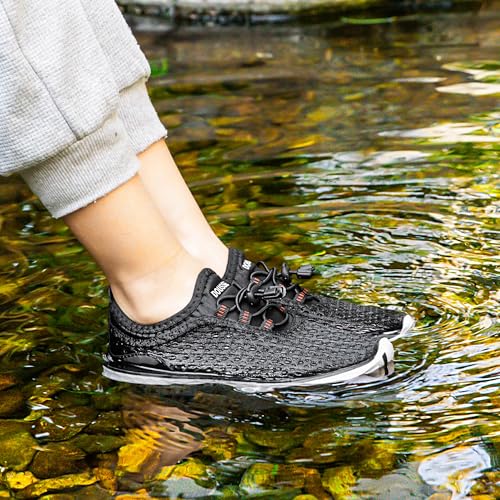 Image of DOUSSPRT Water Shoes for Kids Boys Girls Quick Dry Beach Sports Swim Pool Aqua Shoes for Toddler /Little Kid /Big Kid