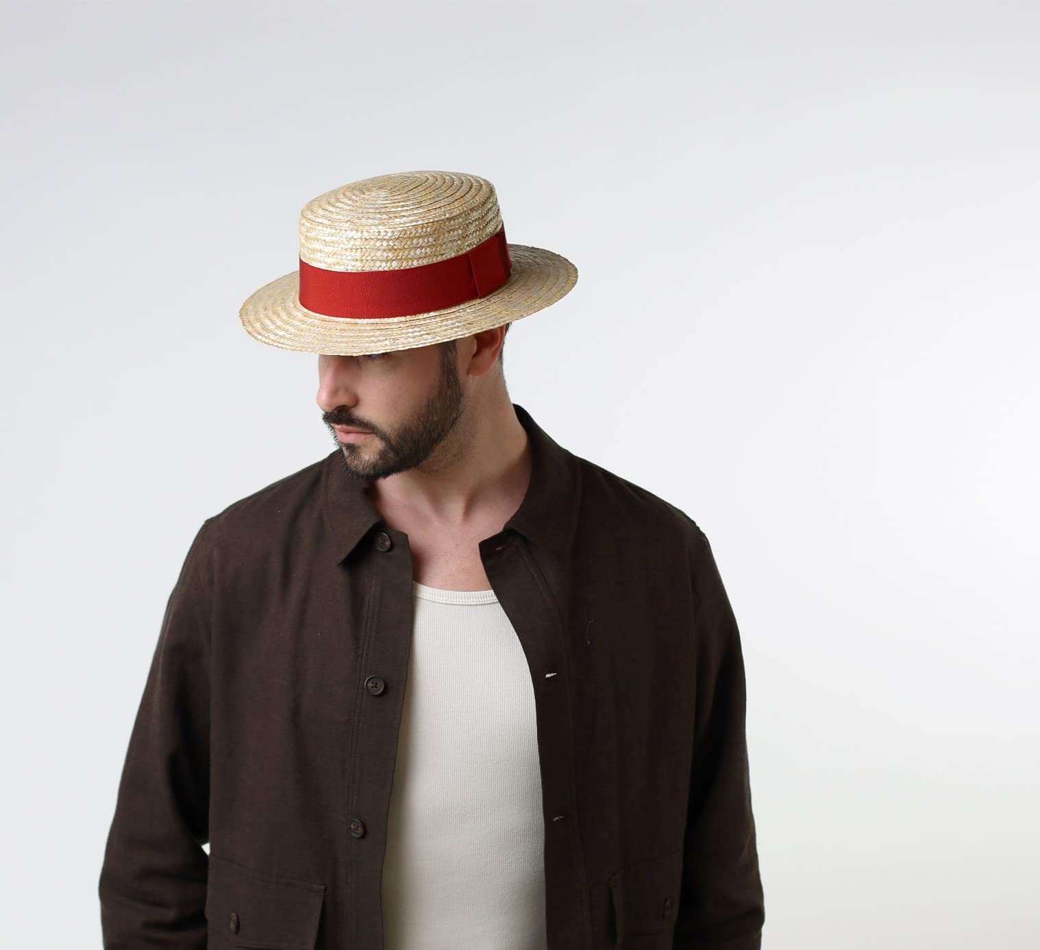 Chapeau canotier Paille Homme ou Femme Biarritz
