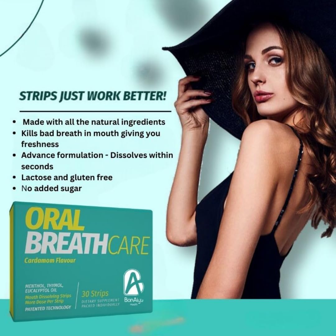 Bonayu Oral Breath Care Strip 30pc + Bonayu Teeth Whitening Strip 14 pc Combo | Mouth-Dissolving Strips | Removes Odour, Retains Freshness, Nurtures Gums | Whitens Teeth, Cleans Stain 2