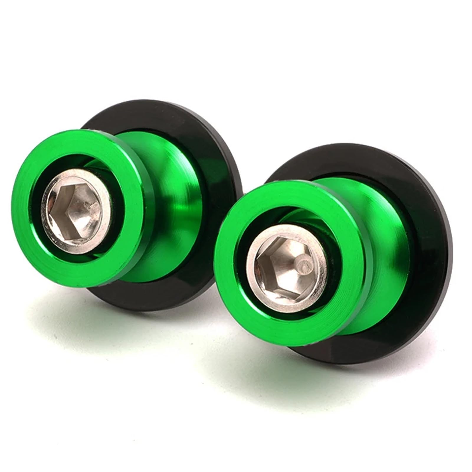 Universal M10 *1.25 Nottolini Cavalletto Moto Accessori per KA&WA-SA*KI Ninja 250R/650R ZX6R/9R/10R/12R/14 Z1000 ZRX1100 FZR 1000/600R/400 Duke 125/200/390 RC 125/200/390 (Verde)