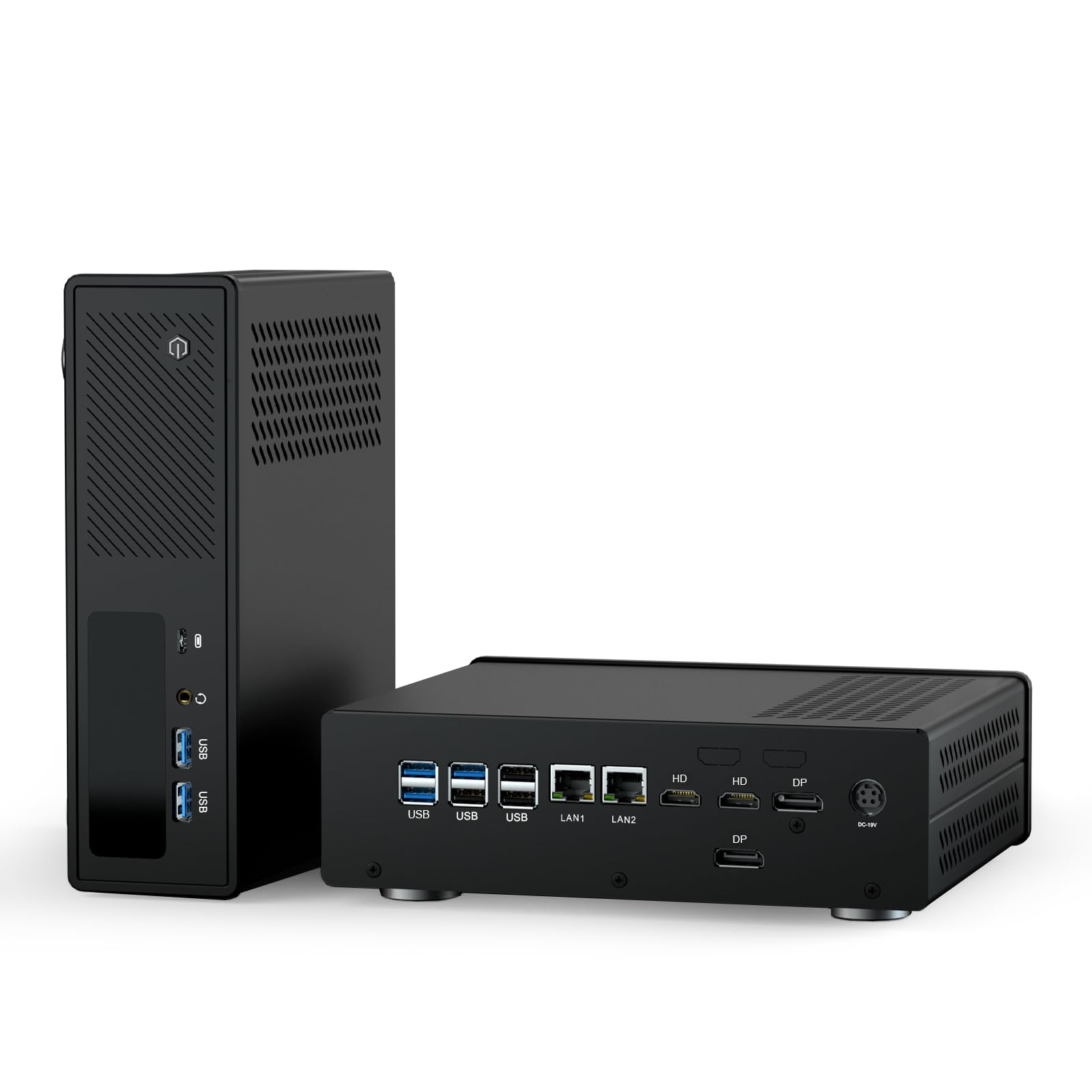 WEIDIAN AI Mini PC RTX 5050, Mini PC Gaming AI Ultra 5-135H 16GB DDR5 512GB NVME SSD, 8K 2DP 2HD, WiFi7 BT5.4, 8USB, Computer Industriale con Supporto Gestione Remota AMT | 7 x 24H Operation