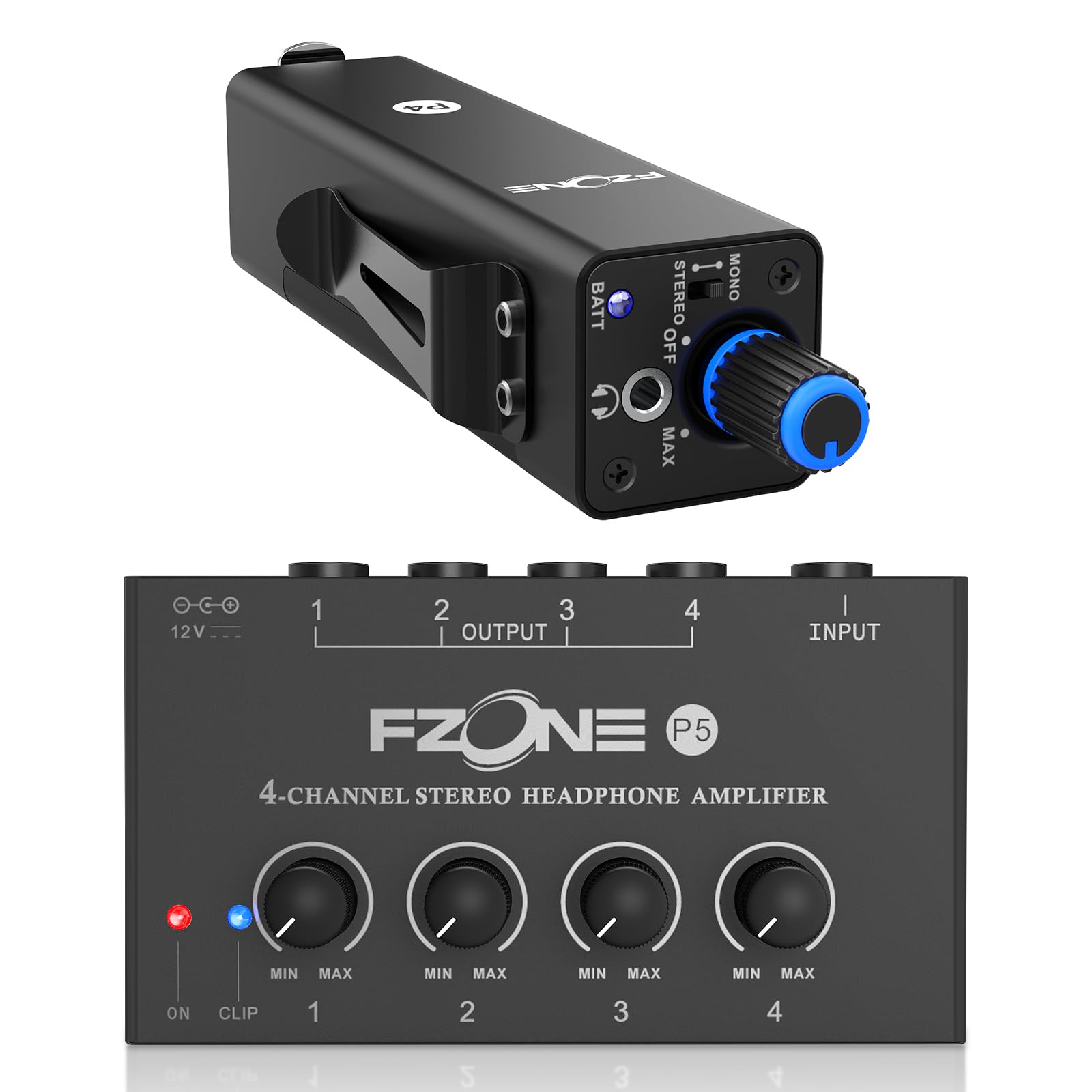 Amazon.com: FZONE P4 in-Ear Monitor Amplifier P5 4-Channel