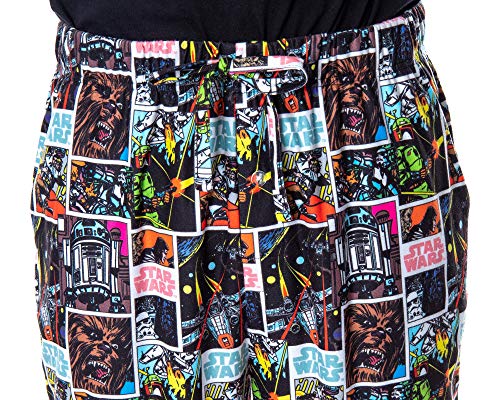 Star Wars Men's Comic Book Allover Pattern Adult Sleepwear Lounge Pajama Pants3