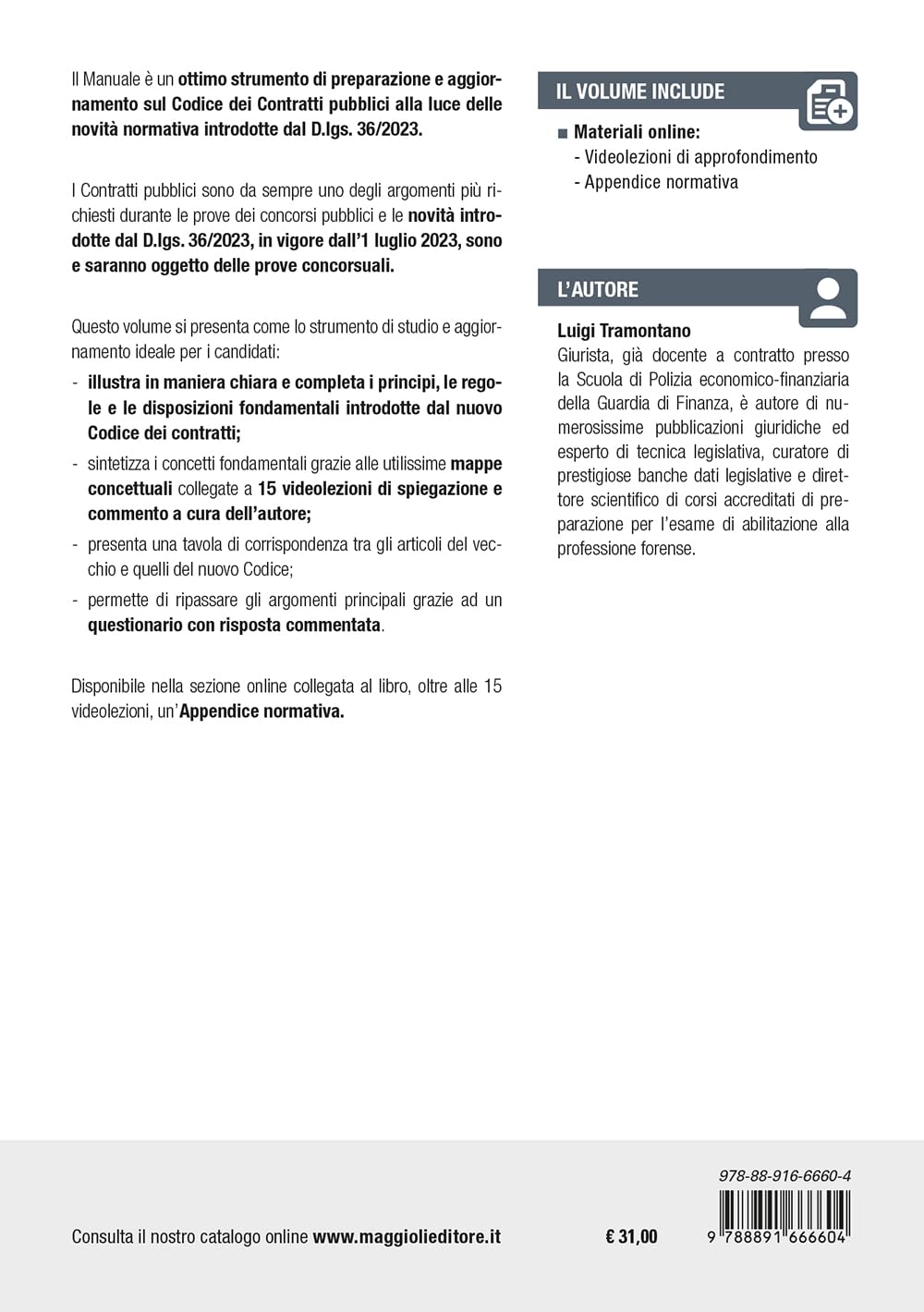 Contratti Pubblici dopo il Nuovo Codice (D.Lgs. 36/2023): Sintesi e schemi per concorsi