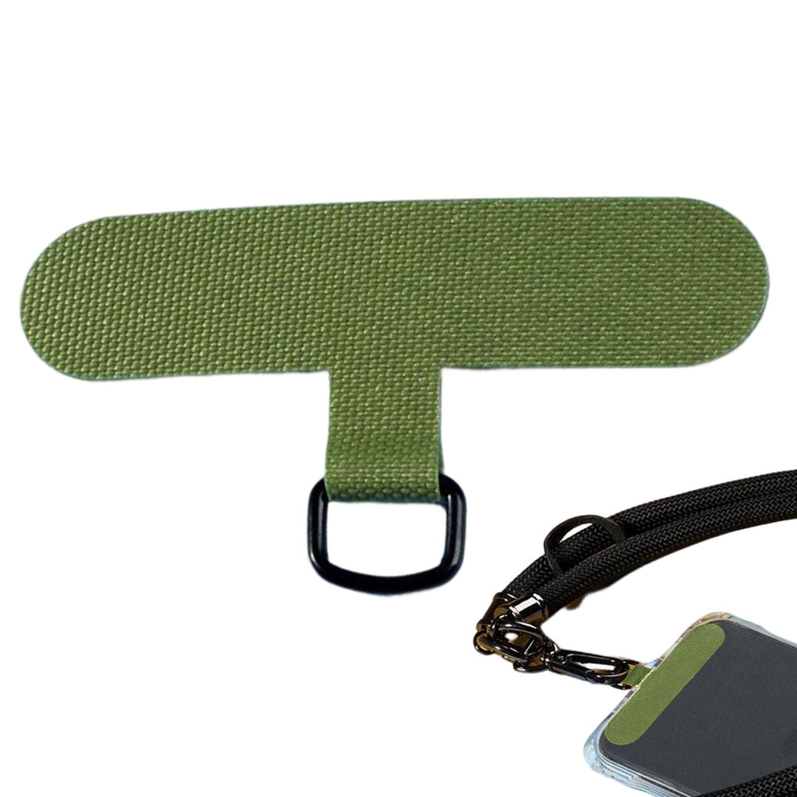 Fulenyi Green Phone Tether Patch, Removable Safety Tab Patch With Tether Strap, Against Loss, Tether Patch Phone Accessories Lanyard Tab For Mobile Phones, Smartphones, Most