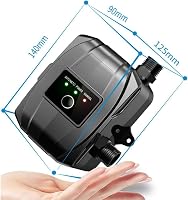 NCONCO 24V Automata Nyomásfokozó Szivattyú 150W - Hideg-Meleg Víz Keringető Pumpa 32L/perc Fürdőszobához, Zuhanyzóhoz, WC-hez Szerelési Tart 2