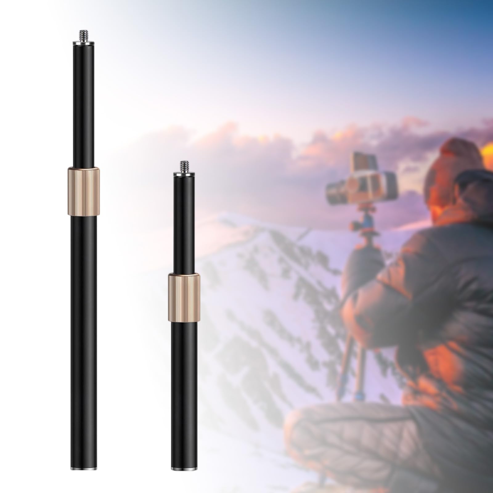 Tige d ' Extension d ' Appareil Photo, Filetage 1/4, Adaptateur télescopique en Fer pour équipement de Photographie, DSLR, Tige d ' Extension en métal pour Appareil Photo
