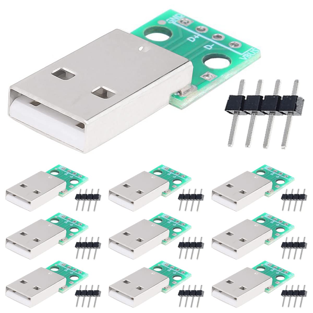 10er-Pack Micro-USB Auf DIP-Adapter – 5-Pin, 2,54 Mm Pitch, Für DIY & Breadboard Micro USB DIP Adapter 10er-Pack Micro-USB Auf DIP-Adapter – 5-Pin, 2,54 Mm Pitch, Für DIY & Breadboard Micro USB DIP Adapter