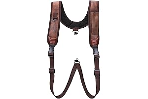 TOURBON PU Leather Rifle Gun Sling Backpack