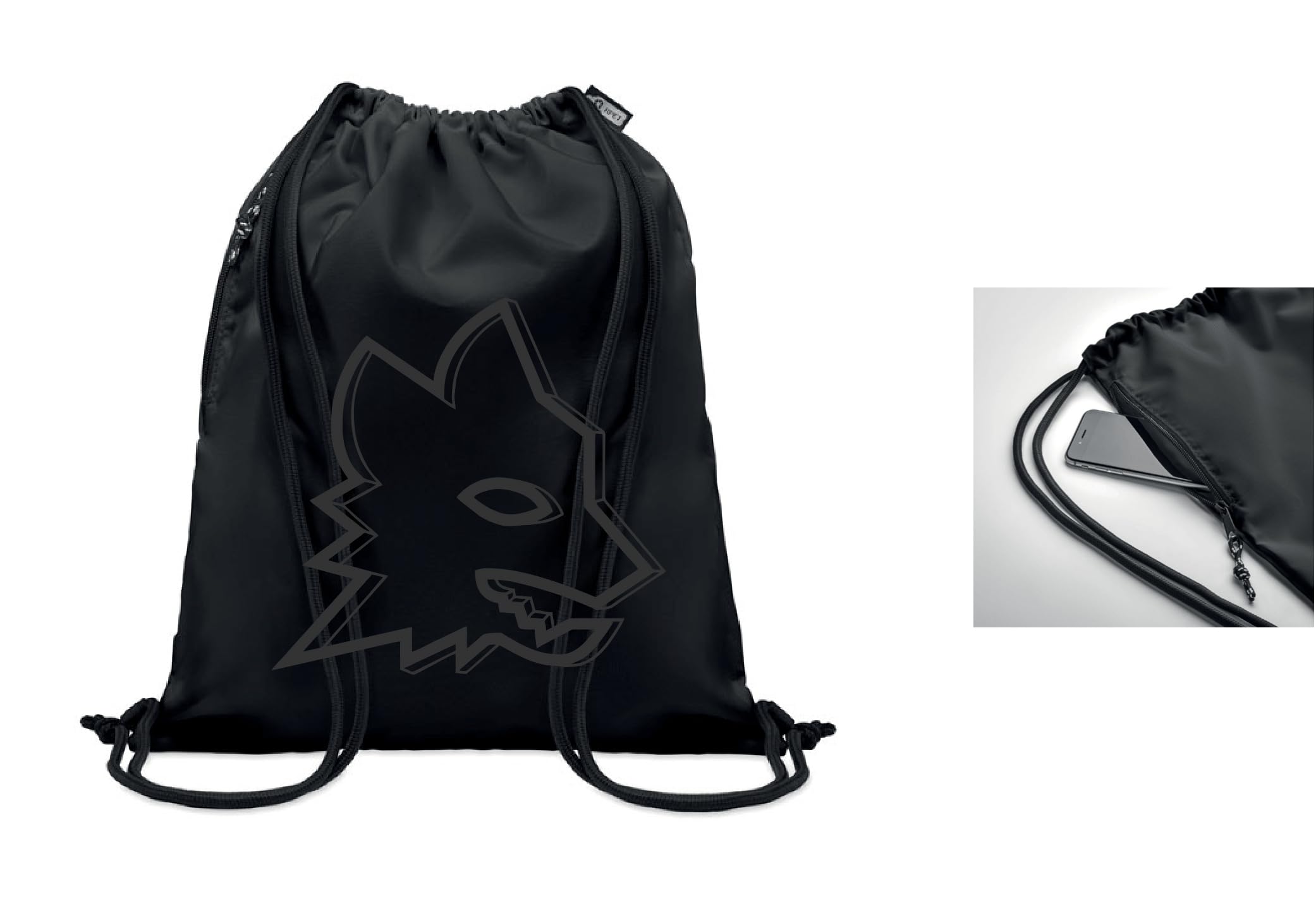 AS Roma Gymsack Premium Turtleneck with External Pocket