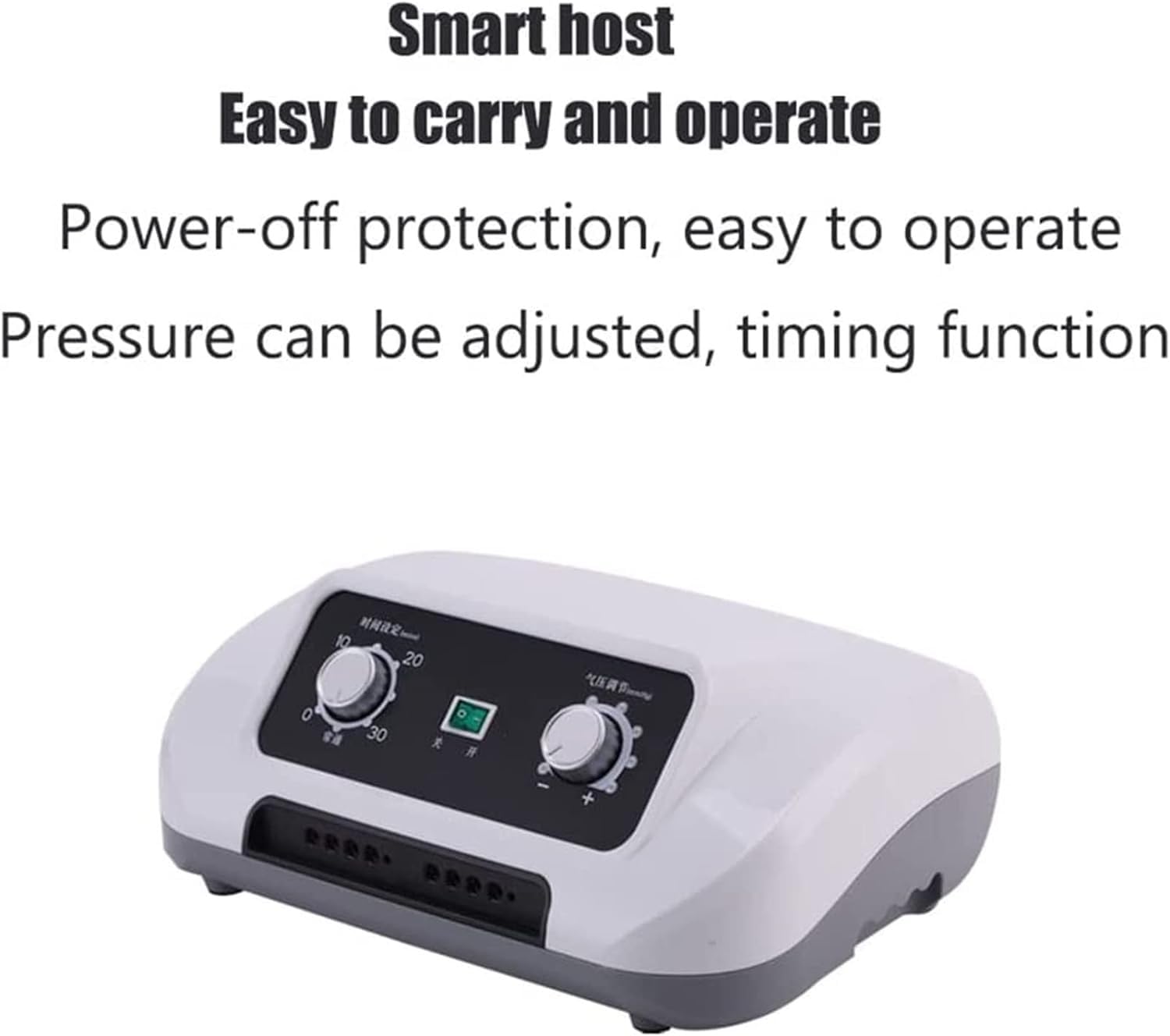 Generico Massaggiatore Gambe a Compressione d’Aria 6 camere, Pressione 30-235 mmHg, Timer 0-30 min