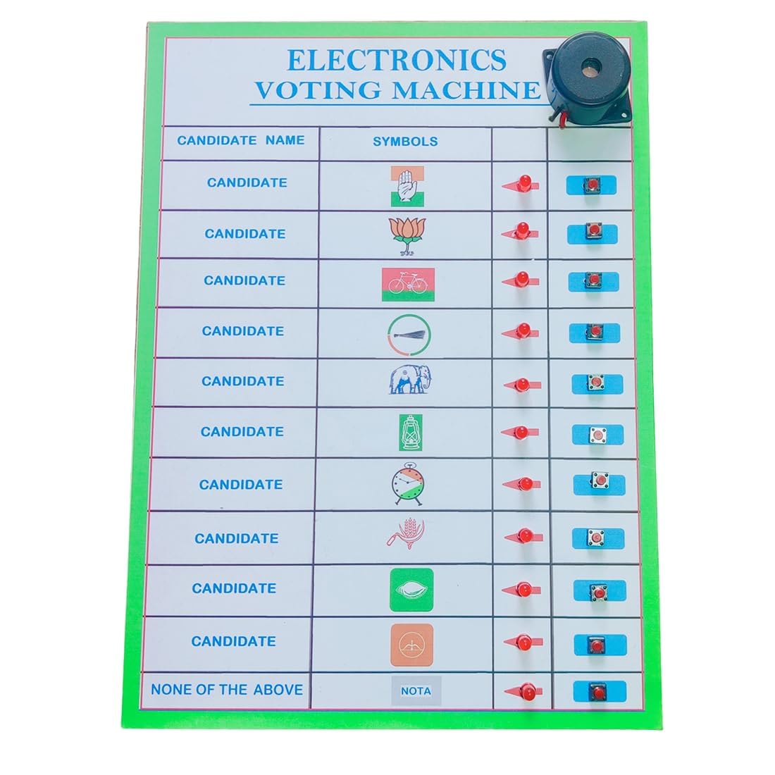 EVM [Electronic Voting Machine] Working Model and Project-image-9