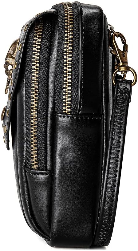 Small Crossbody Bag Shoulder Purse Leather Belt Pouch Travel Phone Holder Punk Medieval Vintage Festival Costume Accessory