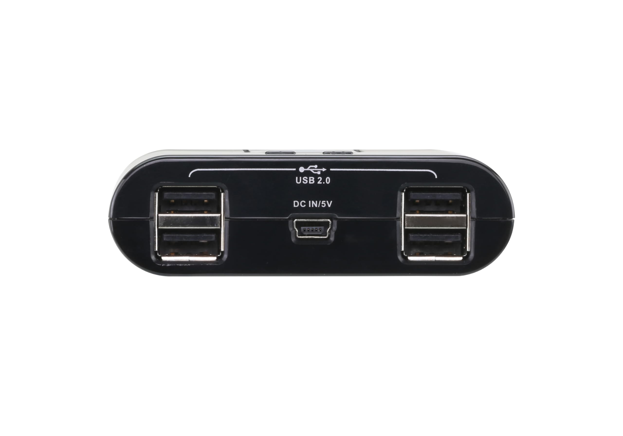 ATEN US424-AT przełącznik peryferalny (4-portowy, USB 2.0), czarny