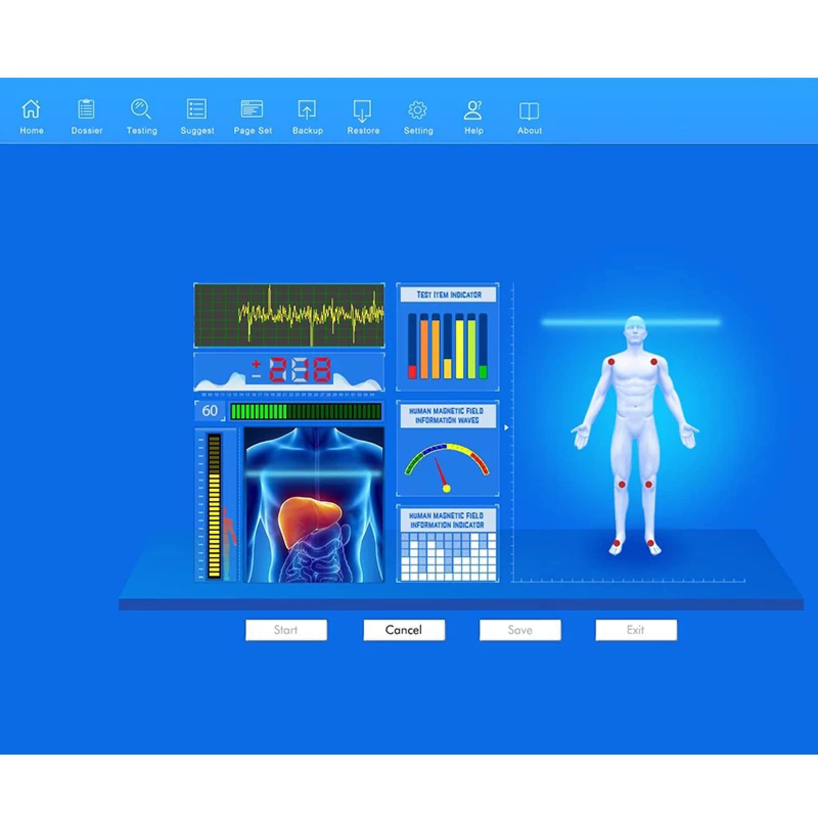 Portable Healthy Quantum Magnetic Resonance Analyzer,Quantum Resonance Magnetic AnalyzerSubhealth Body Detector, Multi-Language for Business Travel and Outdoor Detection Home Office