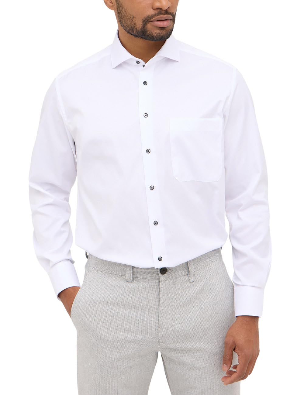 ETERNA Male Cover Shirt unifarben Comfort FIT