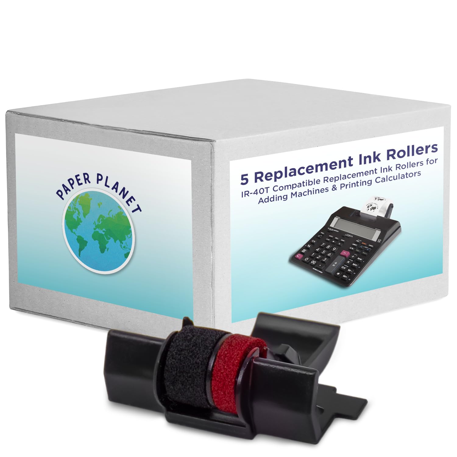 Red and Black Printing Calculator Ribbons Compatible with IR40T by Paper Planet | Replacement Adding Machine Ink Ribbon Compatible with Select Canon,