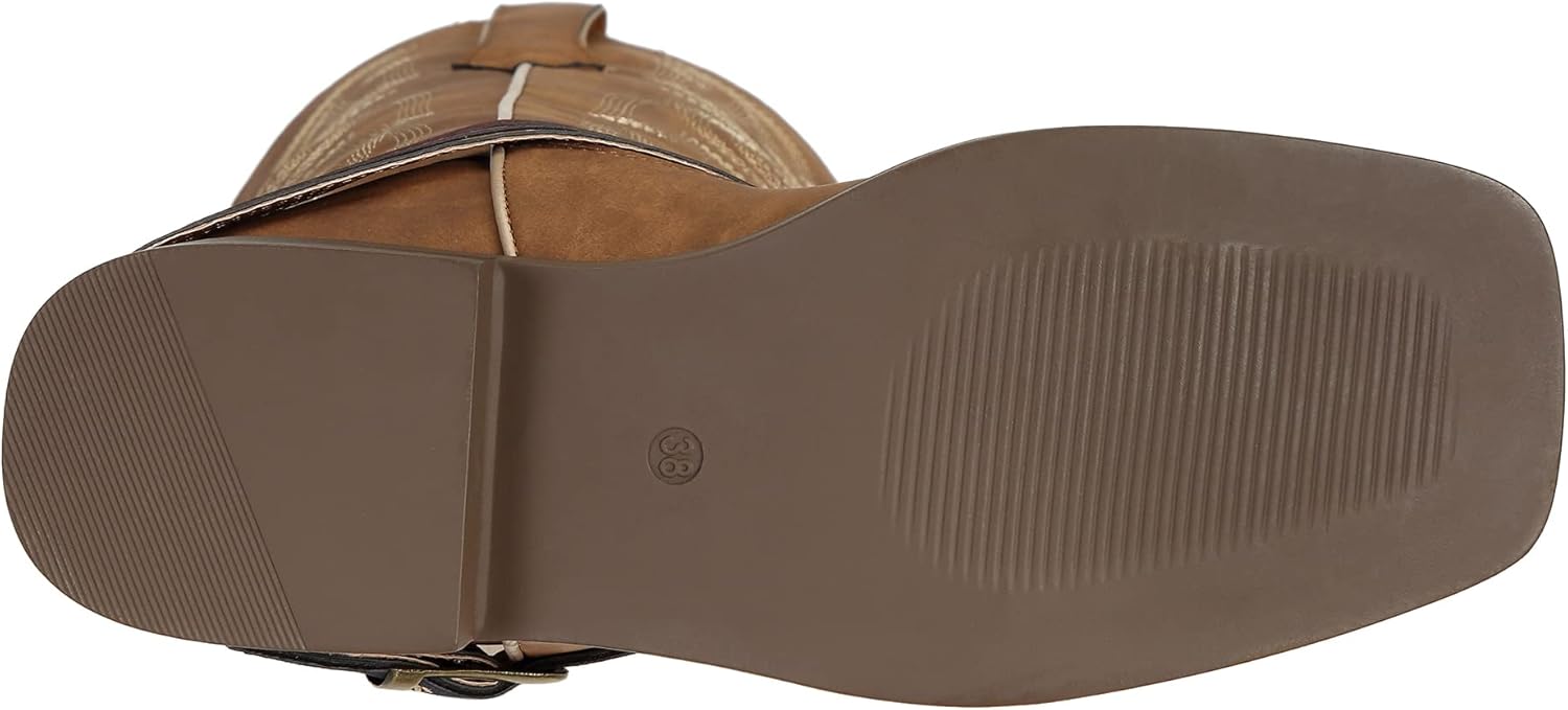 J's.o.l.e Tall Cowboy Boots for Women Square Toe Ladies Western Cowgirl Shoes