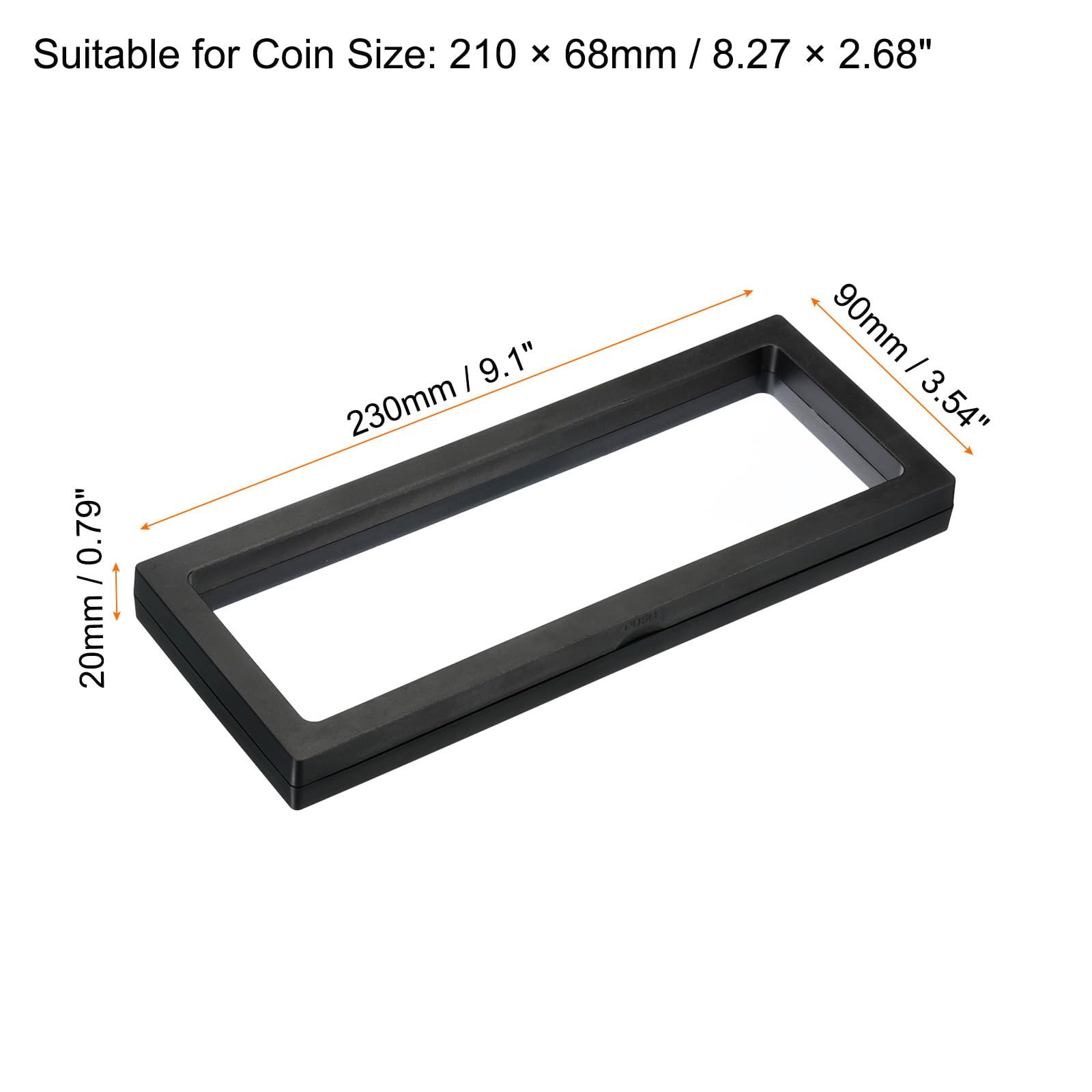PATIKIL 3D-Präsentationsständer – 9 Stück, 7,2x7,2x2 Cm, Transparent, Für Schmuck, Münzen, Sammelstücke