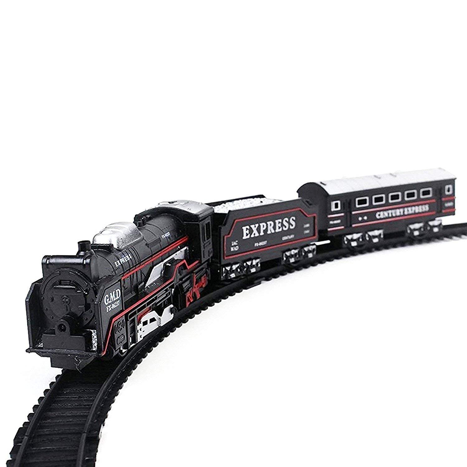 Buy Ramus Black Train and Train Set,13 Pieces Battery Operated Toy Set