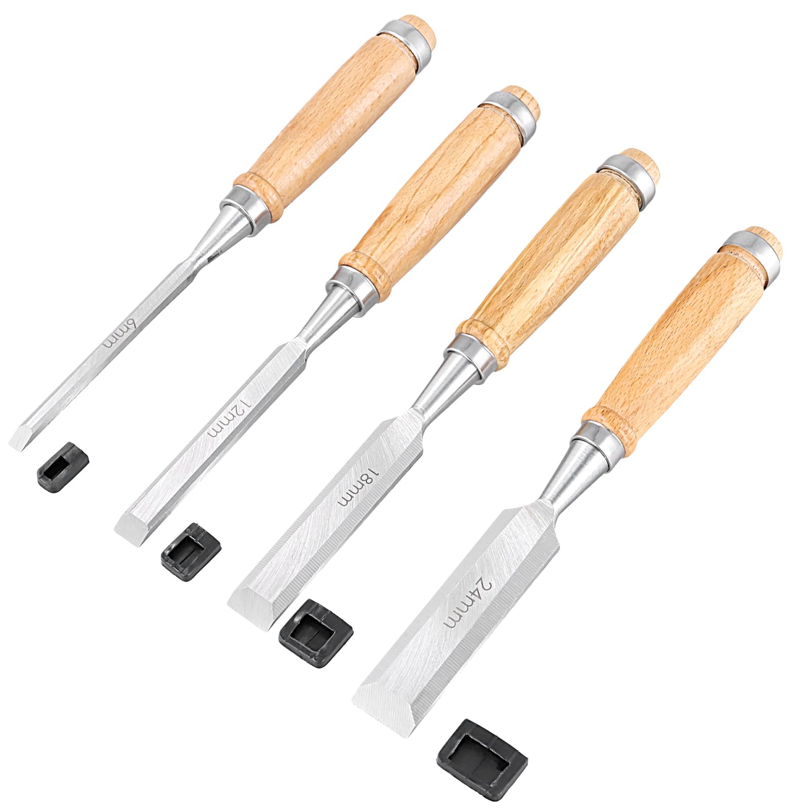 UNGFEI 8 Pieces Wood Chisel Sets, Heavy Duty Carpenters Chisels Set including Wooden Handles - Image 4