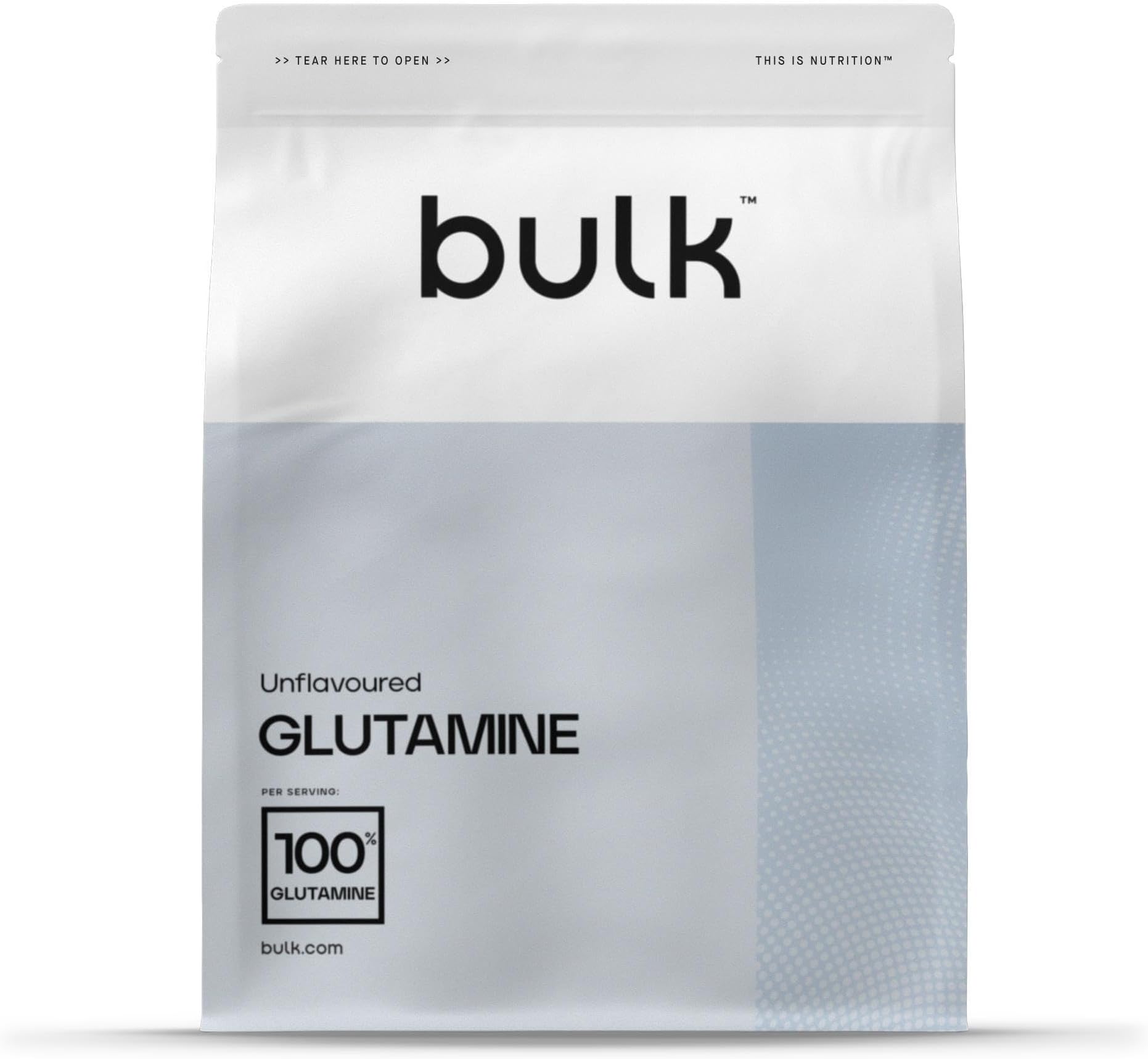 – Pure L-Glutamine Powder, Unflavoured, 500 g, Packaging May Vary